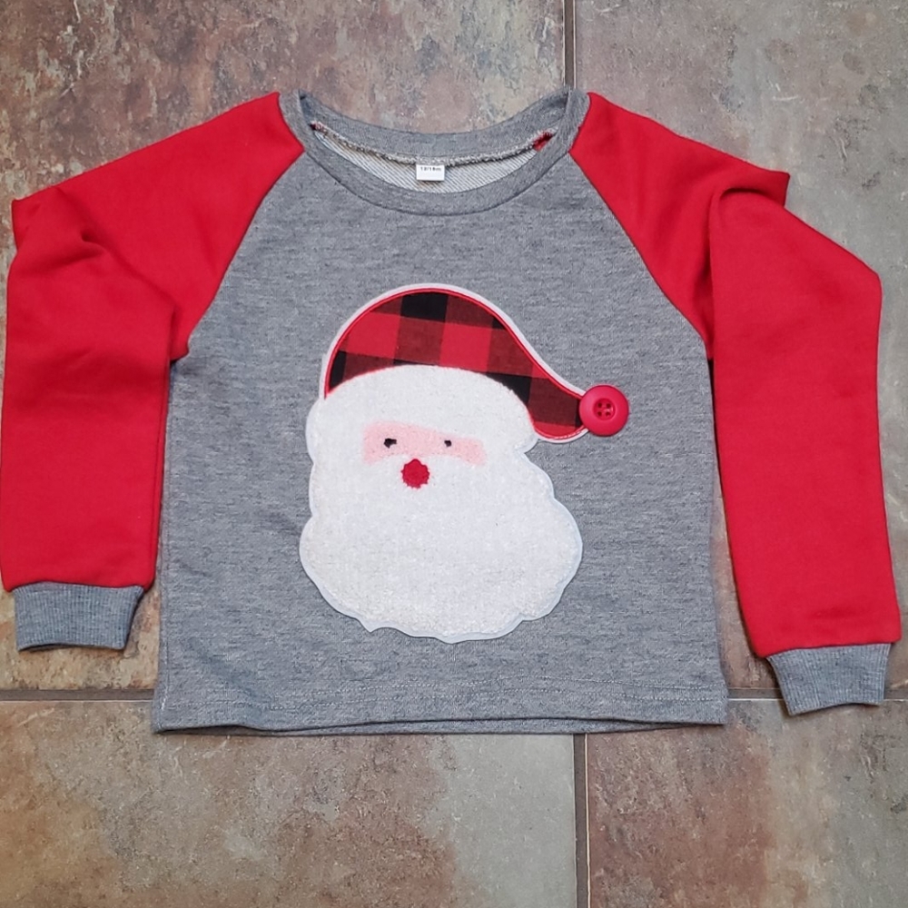 2/$10 ❤️ NWOT Toddler Santa Sweatshirt